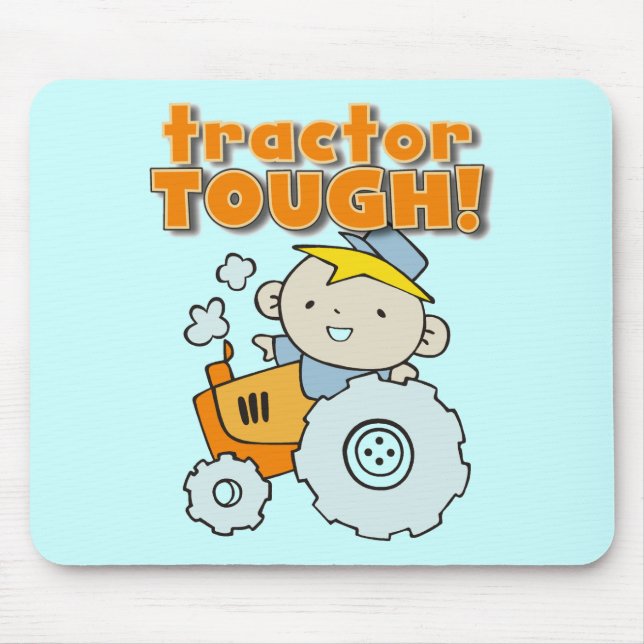 Mousepad T-shirt e presentes resistentes do trator (Frente)