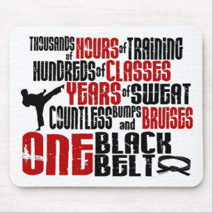 Mousepad T-SHIRT & ROUPA de UM KARATÉ do cinturão negro 2