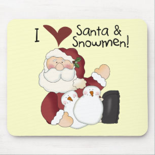 Mousepad T-shirts e presentes papais noeis e bonecos de nev