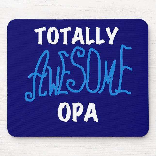 Mousepad T-shirts e presentes, totalmente incríveis, azuis (Frente)
