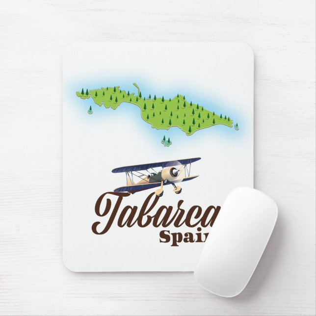 Mousepad Tabarca Espanha Mapa lindo (Com mouse)