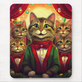 Mousepad Tabby Cat Choir