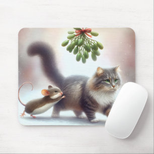Mousepad Tabby Cat e Rato sob um Mistério