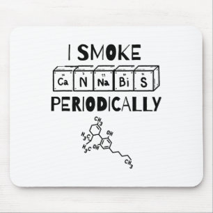 Mousepad Tabela Periódica Dia do Maconheiro Engraçado Ciênc