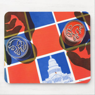 Mousepad Tabuleiro de damas da eleição