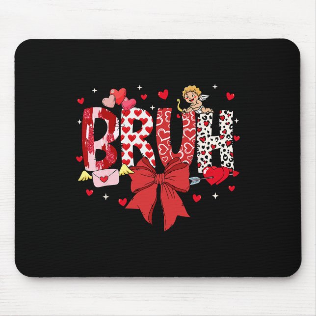 Mousepad Taça do Cupido do Meme do Valentão Coquete Arco Ir (Frente)