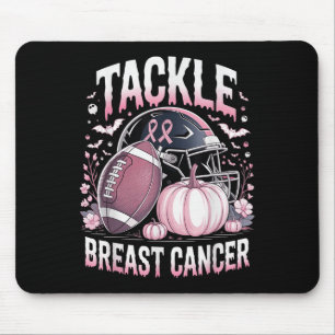 Mousepad Tackear o Cancer de futebol do Cancer da mama Awar