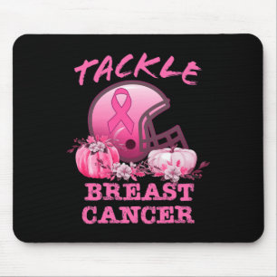 Mousepad Tackear o Cancer de futebol do Cancer da mama Awar