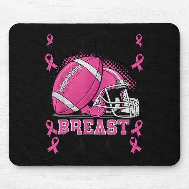 Mousepad Tackle Breast Cancer Awareness Nk Ribbon Football  (Frente)