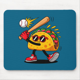 Mousepad Taco baseball mexican cinco de mayo men kids 