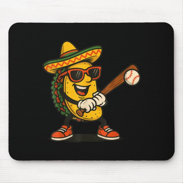 Mousepad Taco beisebol cinco de maio  (Frente)