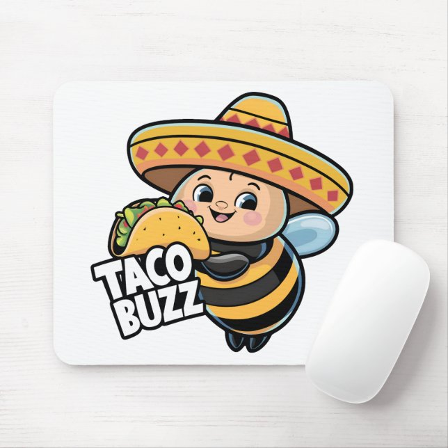 Mousepad Taco Buzz Abelha (Com mouse)