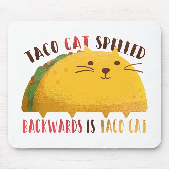 Mousepad Taco Cat Palindrome (Frente)