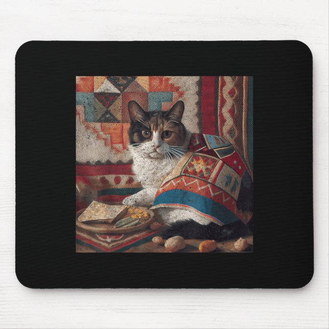 Mousepad Taco de Patchwork de Gato (Frente)