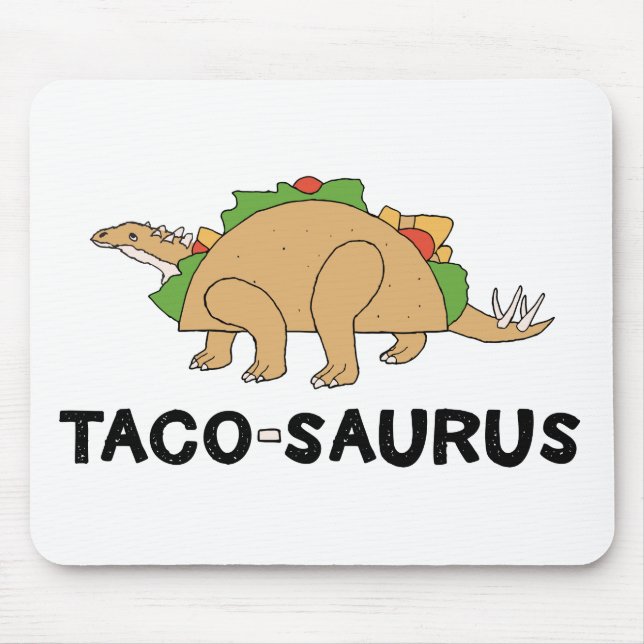 Mousepad Taco Dinossauro Tacossauro Tacossauro Rex Desenhad (Frente)