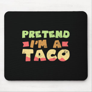 Mousepad Taco Halloween Design de Figurino Fingindo que sou