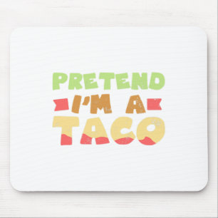 Mousepad Taco Halloween Design de Figurino Fingindo que sou