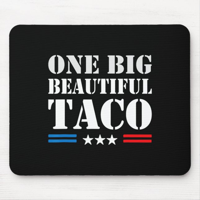 Mousepad Taco Meme de Apelido - Uma Grande Conta Bonita e D (Frente)