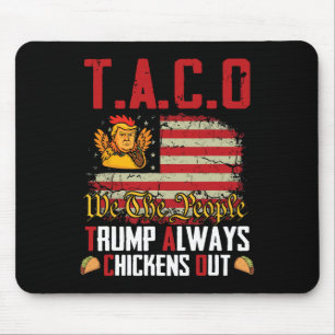 Mousepad Taco Trump Sempre Desiste Engraçado Vamos Lá Taco