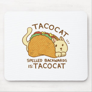 MOUSEPAD TACOCAT CAT CAT CAT ANIMAL NA CARTÃO TACO