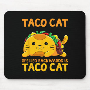 Mousepad Tacocat Espelhado Para Trás Camisa Taco Cinco De