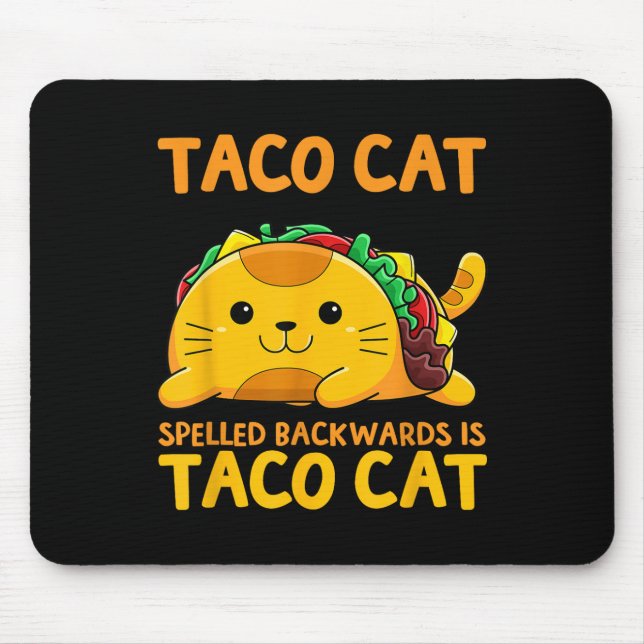 Mousepad Tacocat Espelhado Para Trás Camisa Taco Cinco De (Frente)