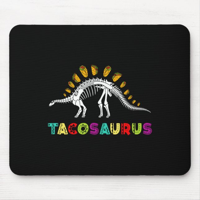 Mousepad Tacosaurus Cinco De Mayo Camisa Engraçado Taco Din (Frente)