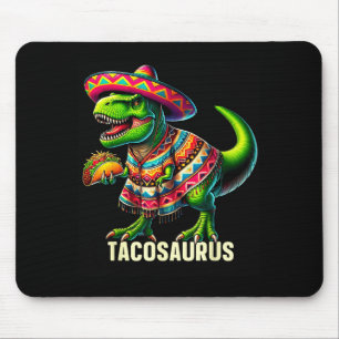 Mousepad Tacosaurus taco dinossauro cinco de maio mexicanTa