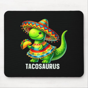 Mousepad Tacosaurus taco dinossauro dino cinco de maio meni