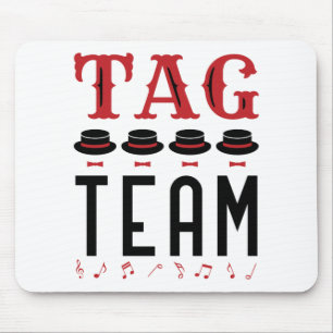 Mousepad Tag Team Singer Barbershop Quarteto