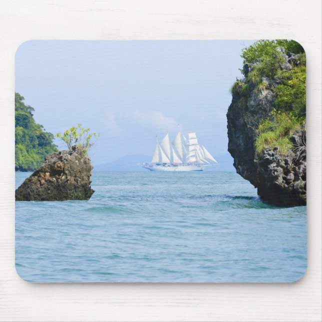 Mousepad Tailândia, Mar de Andamão. Navio clipper Star Fyer (Frente)