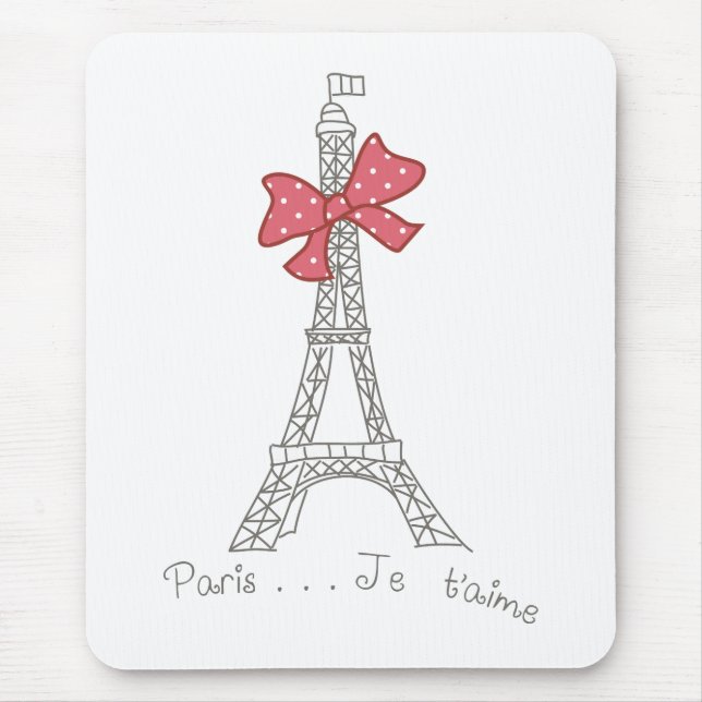 Mousepad T'aime de Paris… Je (Frente)