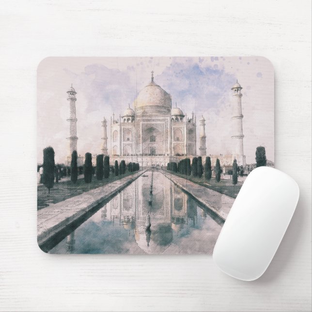 Mousepad Taj Mahal, Índia (Com mouse)