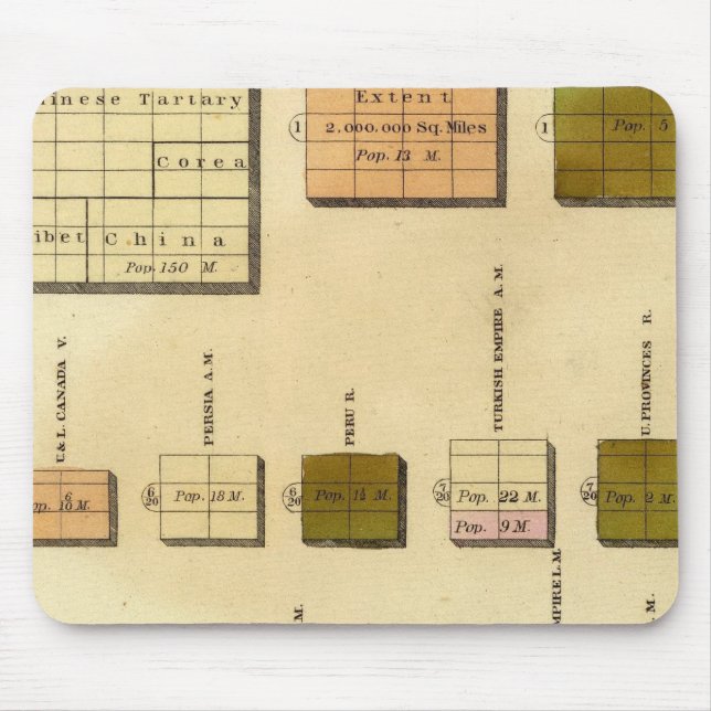 Mousepad Tamanho, preenchimento gráfico Olney (Frente)