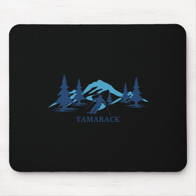 Mousepad Tamarack Idaho Ski Resort Skiier 1 (Frente)