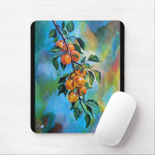 Mousepad Tâmaras em uma pintura de ramo de verão por Alfred