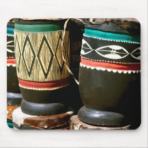 Mousepad Tambores esculpidos à mão, Livingston, Zâmbia