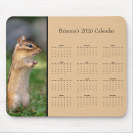 Mousepad Tâmia - Calendário personalizável para o ano intei