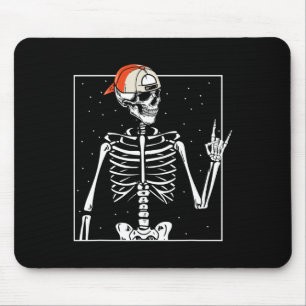 Mousepad Tampa de esqueleto de roqueiro Skater Cool Hallowe