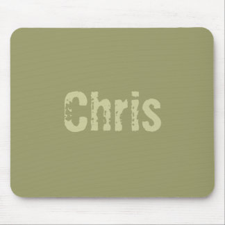 Mousepad Tampa de Mouse Chris Verde Exército