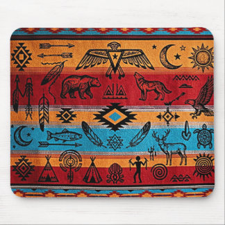 Mousepad Tampa de Mouse de Arte Tribal