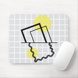 Mousepad Tampa de Mouse de Grade de Onda de Quadro Geométri