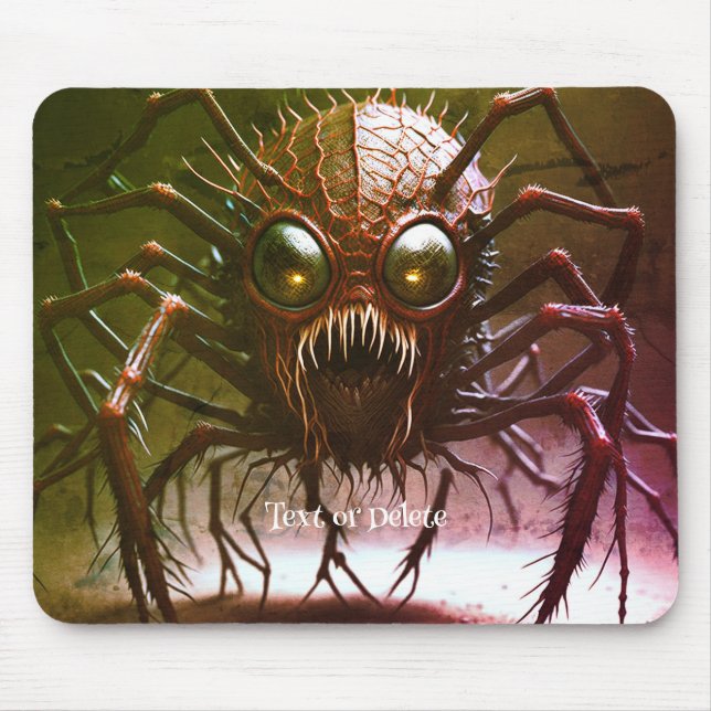 Mousepad Tampa de Mouse Halloween Monstro Vermelho (Frente)