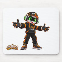 Tampa de Mouse para Jogos com Robô Axel Futurista