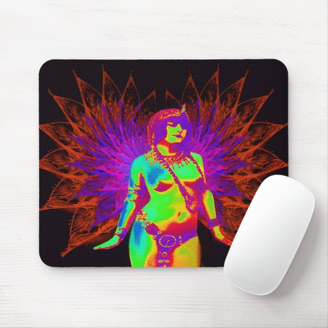 Mousepad Tampa de Rato Anjo Exótico (Com mouse)