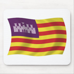 Mousepad Tampa de Rato da Bandeira das Ilhas Baleares