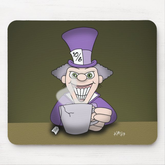 Mousepad Tampa de Rato do Chapeleiro Louco (Frente)