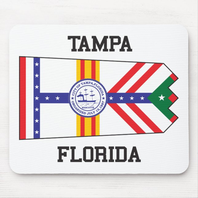 Mousepad Tampa, Flórida EUA Flag (Frente)