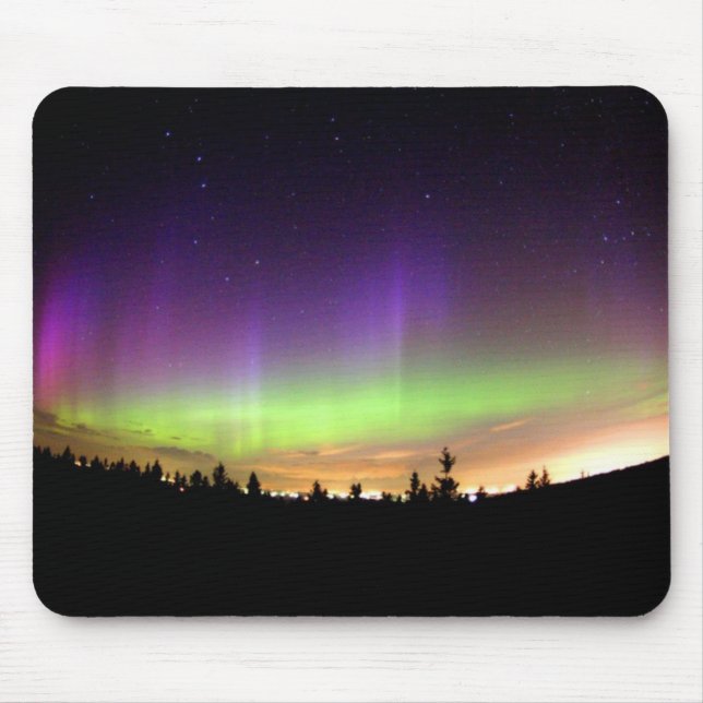 Mousepad Tampa frontal das luzes do norte (Frente)
