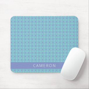 Mousepad Tampo de mesa personalizado geométrico azul-pervin